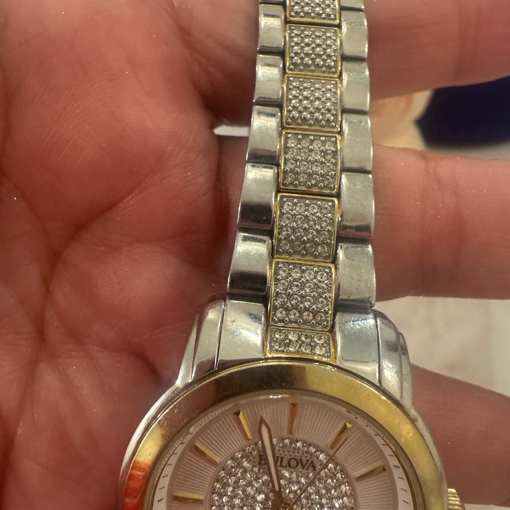 Bulova Silver and Gold Women's Watch - Picture 5 of 5
